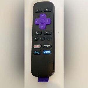Roku handheld remote. SKU #3226000163 Replacement remote Black